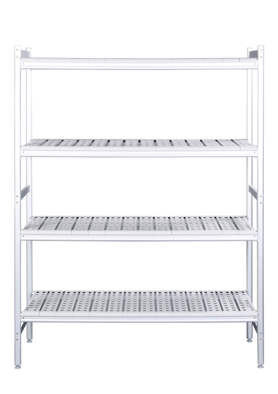 SARO Aluminium plank met kunststof roosters 475x1946mm SARO Aluminium plank met kunststof roosters 475x1946mm